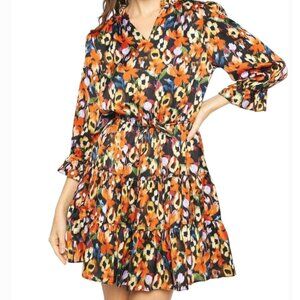 Entro Ruffle Floral Dress Size Large